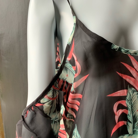 Swimsuit Coverup Beach Wear Sheer Dress Bikini Dress size Large - Picture 5 of 6